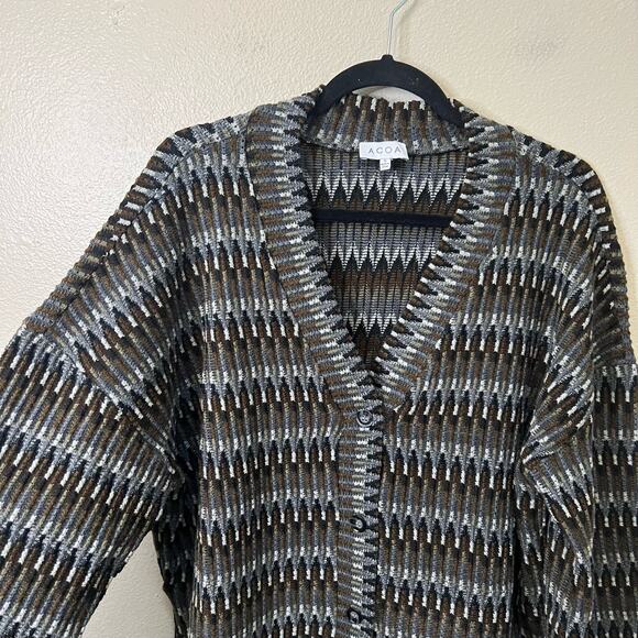 ACOA Boutique Chunky Knit Cardigan Sweater Size S - Picture 1 of 5